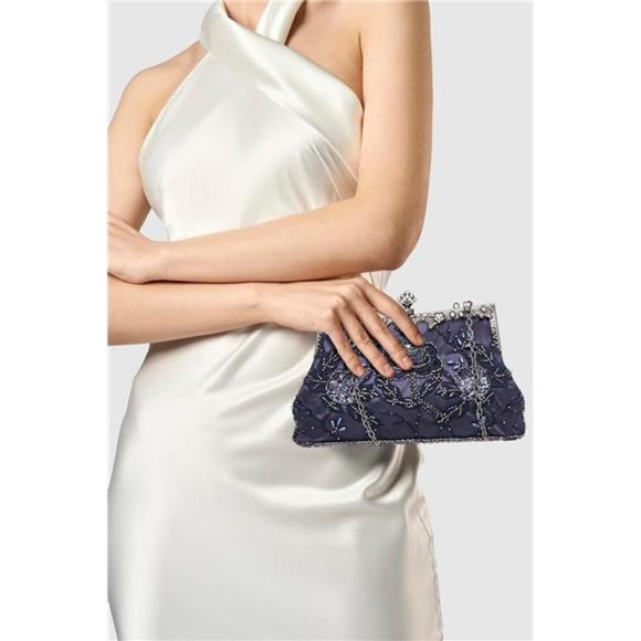 Beaded Purses for Women Y-navy Blue - Picture 6 of 7